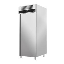 Armário congelador de pastelaria/padaria aço inoxidável AISI 304 PREMIUM - EN 600x400 - com 1 porta & 14 pares de trilhos em aço inoxidável - Ventilado - Porta reversível