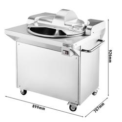 Cutter à viande - 20L - 1,5kW - 230V - 1440tr/min