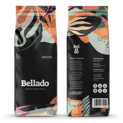 BELLADO | حبوب قهوة "مونسون" - 24× 1 كغ - 60% أرابيكا و40% روبوستا