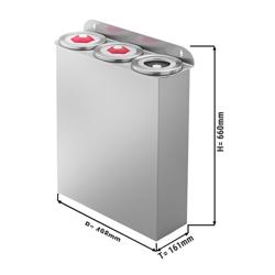 Set Dubbel Muggdispenser & Enkel Lockdispenser - med 3 dispensrar - Plast (PC)