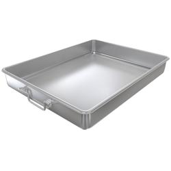 Silindirik Tencere - Paslanmaz Çelik - 21,6L - Kapaklı - 600x450x80mm