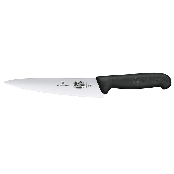 VICTORINOX | FIBROX - سكين الشيف بحافة مسننة - الشفرة: 190 مم