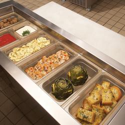 (6 pezzi) CAMBRO | H-PAN™ - Contenitori GN 1/3 resistenti al calore - Ambra - Altezza: 100 mm