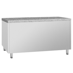 Bakkerij koelwerkbank Premium PLUS - 1618x800mm - met deuren aan beide zijden & granieten werkblad