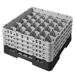 CAMBRO | CAMRACK® - سلة كؤوس 1/1 مع 4 قطع تمديد - 500×500 مم - 30 قسم  - أسود