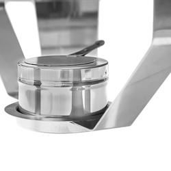 Chafing mísa - kulatá - s rolovacím krytem