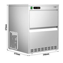 Eiswürfelbereiter - Hohlzylinder - 52 kg/ 24h