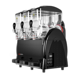 Slush machine - 3x 12 liter - Zwart