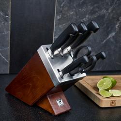 ZWILLING | VIER STERNE SharpBlock - Zelfslijpend messenblok - 7 stuks - Bruin