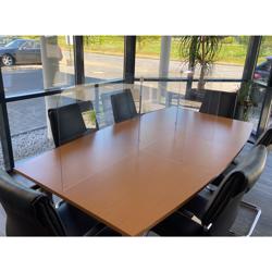 Protezione antisputo - plexiglass - 1200x750x600mm - set per 4 postazioni