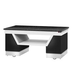 Neutraal element BELFAST - 2000x1000x900mm - granieten werkblad - met legbord en wielstel