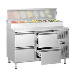 Přípravný chladicí stůl ECO - 1360x700 mm - 4 zásuvky - pro 7× GN 1/3