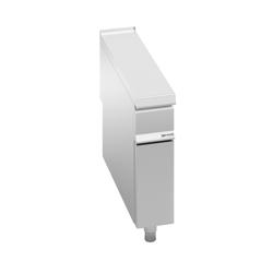 Neutraal element standapparaat met onderbouw Paolo 900 - 200x900x920mm - RVS AISI 304