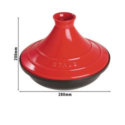STAUB | SPECIALITIES - Tajine - Ø 280mm - Gietijzer - Kersenrood