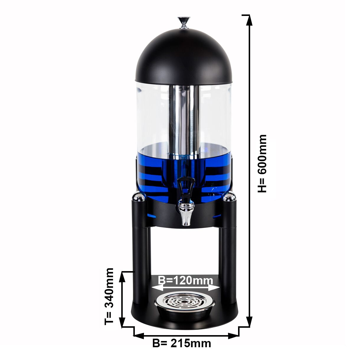 Distributeur de jus - 7 litres - Noir