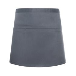(6 bucăți) Karlowsky Basic - șorț scurt cu buzunar - gri inchis