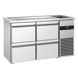 Pivski štand PREMIUM - 1550x700 mm - 4 ladice