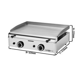 Plaque de cuisson à gaz - 5,5 kW - surface de cuisson : 583 x 395 mm
