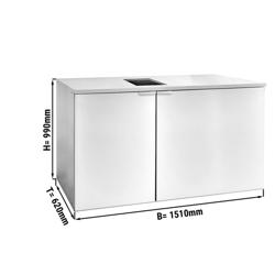 Profesionální Chladicí box na sudy - bez agregátu - 3x50 l sudy - 1510x620 mm