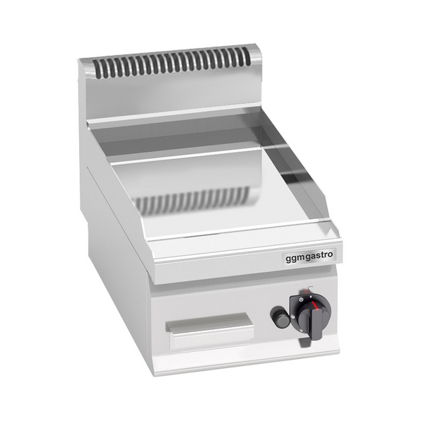 Gas Bratplatte - mit Hartchrom-Beschichtung - 4 kW - Glatt