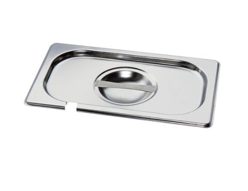 Paslanmaz çelik GN kapak 1/4 - kaşık girintili