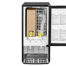 GASTRO-COOL | Juomakaappi - 375 mm - 48 l - 1 lasiovi - valaistu mainospaneeli - LED-sisävalo - musta