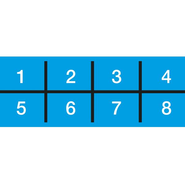 (8 uds) Mampara protectora para mostrador - Acrílico - 2400x600mm - Juego para 8 puestos de trabajo