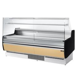 Comptoir vitrine réfrigérée - 1935x953mm - +0/+6°C - 213L - 1 étagère - Façade beige