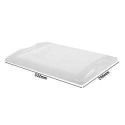 Coperchio - Polipropilene - Trasparente - 299x412x19mm - compatibile con BKGGP3 & BKSGP3