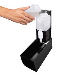 AIR-WOLF | Commercial toilet seat cleaner with sensor - 500 ml - Stainless steel - Matt black