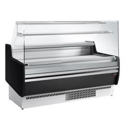 Serve Over Counter - 1622mm - with 2 doors - with 1 shelf - black front panel - capacity 178 litres