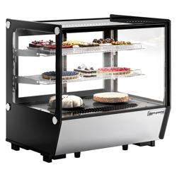 Pöytä kylmävitriini - 120 L- 700mm - neliön muotoinen - 2 hyllyä