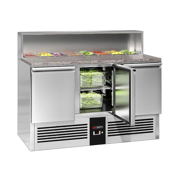 Frigorifico Saladette / mesa de preparação PREMIUM 1,37 m x 0,7 m - com 3 portas