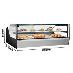 Vitrine chauffante – 1000 mm – 400 watts – 3 × GN 1/1