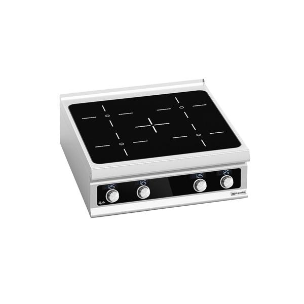 Mașină de gătit / Aragaz cu inducție - seria 900 - 800x900x(H)320 mm - aparat de banc/pentru masă - 20 kW - 4 zone de inducție - Bflex Digital