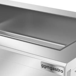 Banco per Buffet freddo KOPENHAGEN - 1560mm - con vassoio di raffreddamento - per 4x GN 1/1 - Acciaio inox