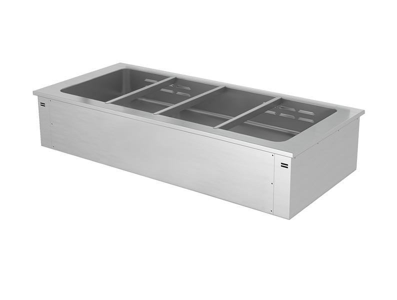 Drop-in Bain Marie - 1500mm - 4x GN 1/1 - 200mm deep - Wet Heat - 2,92 kW