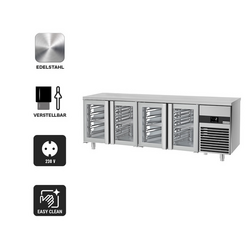 Koeltafel PREMIUM - 2300x700mm - met 4 glazen deuren