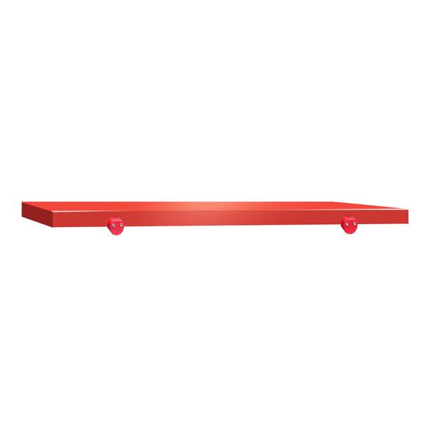 Tagliere professionale in polietilene (HDPE) - 1000x700mm - Spessore: 40mm - Conforme HACCP - Rosso - con fermi antiscivolo - dotato di 4 fermi