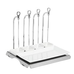 Soporte para brochetas - incl. 4 brochetas para parrilla