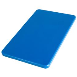 لوح تقطيع - 600x400mm - السماكة: 20mm - متوافق مع HACCP - بولي إيثيلين عالي الكثافة (PE500) - أزرق - آمن لغسالة الصحون