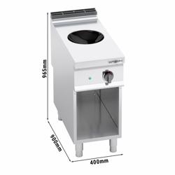Cocina wok de inducción - 5 kW - 1 zonas - Ø 300mm - con soporte