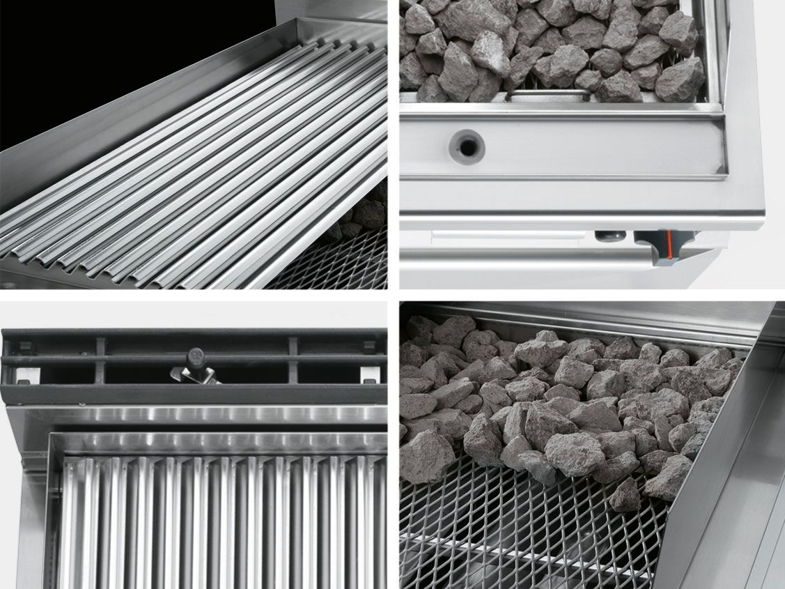 Grill à pierre de lave à gaz – 9 kW