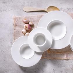 (6 bucăți) WHITE DELIGHT - Farfurie pentru paste - Ø 240 mm - Alb