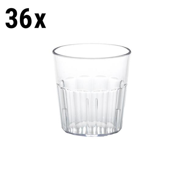 (36 pieces) CAMBRO | NEWPORT - Drinking cup - 275 ml - BPA-Free - Transparent