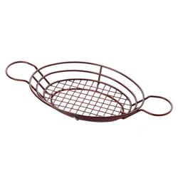 Cesta de salgadinhos com tigela de imersão - Oval