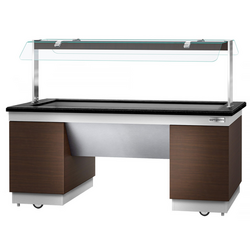 Буфетная Станция DUBLIN - 2000мм - с Водяной  баней  (Bain-marie) - для 5x GN 1/1