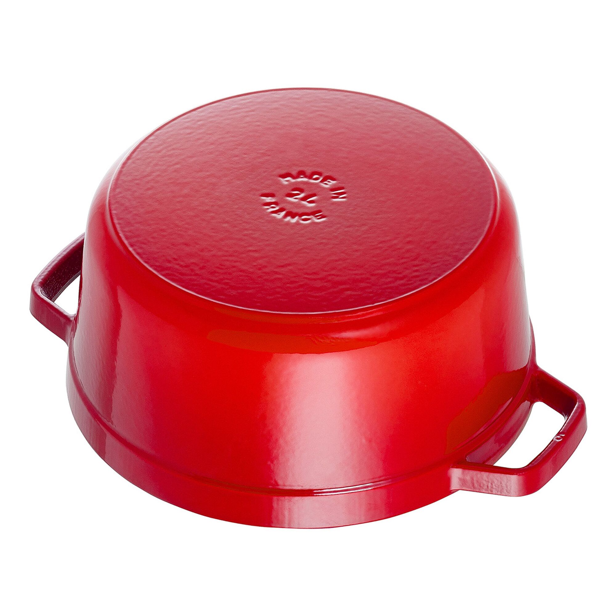 STAUB | Cocotte Round Enamelled Cast Iron Casserole Dish – Ø 200 mm – Cherry Red