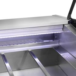 Ijsvitrine LEO - 1640mm - Convectie - voor 16x 5 liter ijscontainers - Wit