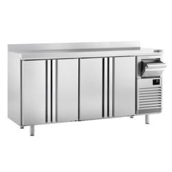 Barkoeledag PREMIUM PLUS - 2452x600mm - met 4 deuren, spatrand & uitklopbak voor koffie - 690l